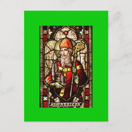 Carte Postale Saint Patrick Patron Saint d'Irlande (Devant)
