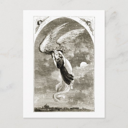 Carte Postale Saint Patrick porté à Rome par l'ange, de 'Th (Devant)