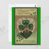 Carte Postale Saint-Patrick vintage (Devant / Derrière)