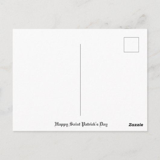 Carte Postale Saint-Patricks (Dos)