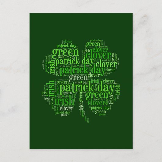Carte Postale Saint Patrick's Day (Devant)