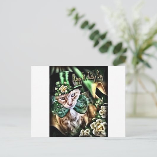 Carte Postale Saint Patrick's Day Claude (Debout devant)