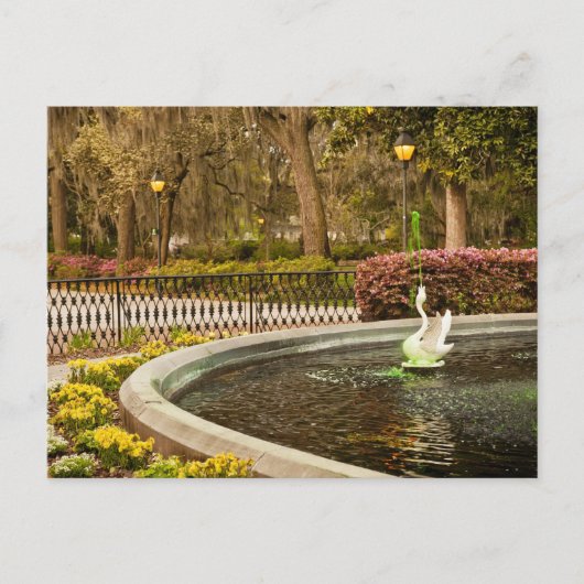 Carte Postale Saint Patrick's Day - Forsyth Fountain, Savannah,  (Devant)