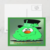 Carte Postale Saint Patrick's Day Gnome (Devant / Derrière)