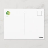 Carte Postale Saint Patrick's Day Leprechaun et Gold (Dos)