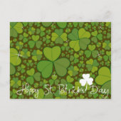 Carte Postale Saint Patrick's Day Lucky Clovers Shamrock irlanda (Devant)