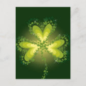 Carte Postale Saint Patrick's Day Lucky Clovers Shamrock irlanda (Devant)