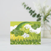 Carte Postale Saint Patrick's Day Lucky Clovers Shamrock irlanda (Debout devant)