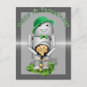 Carte Postale Saint Patrick's Day Lucky Lil' Robo-x9 (Devant)