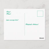 Carte Postale Saint Patrick's Day Shamrock Pot of Gold Black Cat (Dos)