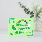 Carte Postale Saint Patrick's Day Shamrock Pot of Gold Celtic Kn (Debout devant)