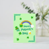 Carte Postale Saint Patrick's Day Shamrock Pot of Gold Celtic Kn (Debout devant)