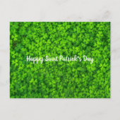 Carte Postale Saint Patrick's Day Shamrock vert irlandais (Devant)