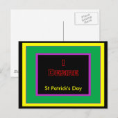Carte Postale Saint Patrick's Day UCreate Modèle (Devant / Derrière)