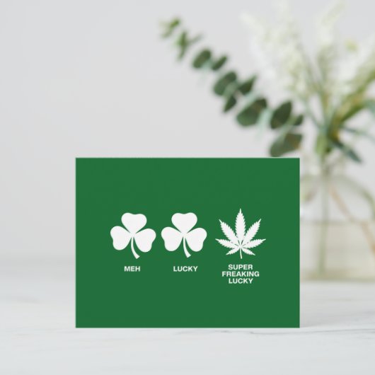 Carte Postale Saint Patricks Funny Party pour les gars (Debout devant)