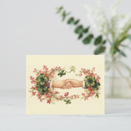 Carte Postale Saint Patrick's Handshake (Debout devant)