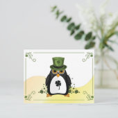 Carte Postale Saint Patrick's Penguin (Debout devant)