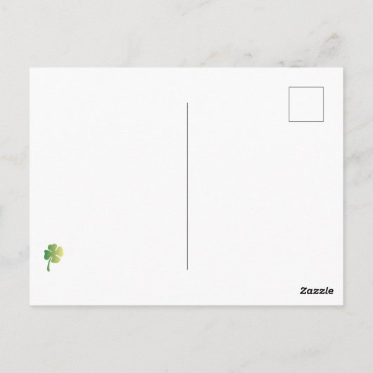 Carte Postale Saint Patrick's Penguin (Dos)