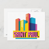 Carte Postale Saint Paul dans le design (Devant / Derrière)