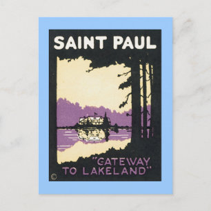 Carte Postale Saint Paul Lakeland MN Vintage