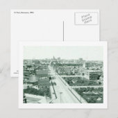 Carte Postale Saint-Paul, Minnesota, 1896 Antique (Devant / Derrière)