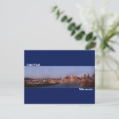 Carte postale Saint Paul, Minnesota (bleu foncé) (Debout devant)