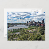 Carte Postale Saint Paul, Minnesota Paysage (Devant / Derrière)