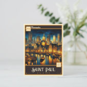 Carte Postale Saint Paul, Minnesota | VINTAGE (Debout devant)