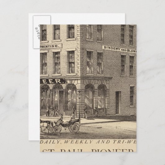 Carte Postale Saint Paul Pioneer (Devant / Derrière)