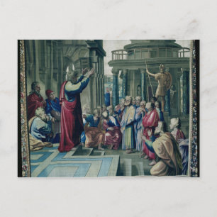 Carte Postale Saint Paul Prêcher à l'aréopage