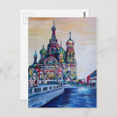 Carte Postale Saint-Pétersbourg (Devant / Derrière)