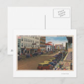 Carte Postale Saint-Pétersbourg, FL - Vue de Central Ave avec/ (Devant / Derrière)