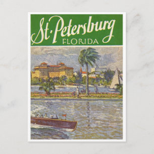 Carte Postale Saint-Pétersbourg Floride vintage 1926