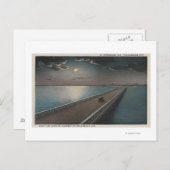 Carte Postale Saint-Pétersbourg, Floride - Vue nocturne de (Devant / Derrière)