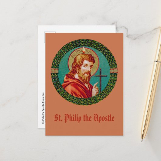 Carte Postale Saint Philippe l'Apôtre (JMAS 10) (Devant/Arrière en situation)