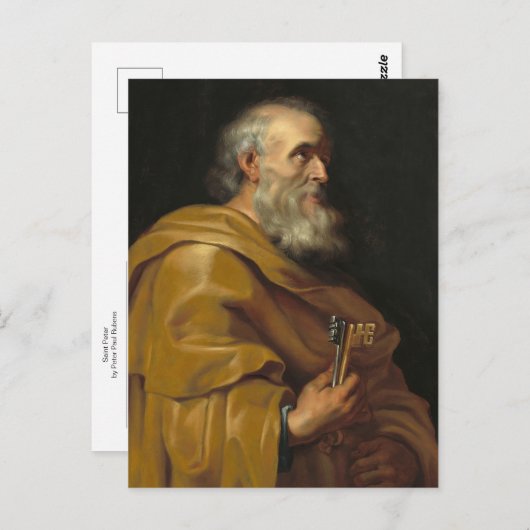 Carte Postale Saint Pierre par Peter Paul Rubens (Devant / Derrière)