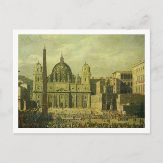 Carte Postale Saint Pierre, Rome, 1630 (huile sur toile) (Devant)