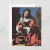 Carte Postale Saint Praxedis par Johannes Vermeer (Devant / Derrière)