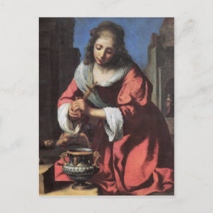 Carte Postale Saint Praxedis par Johannes Vermeer