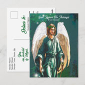 Carte Postale Saint Raphael Archangel Guérisseur Angel Healing N (Devant / Derrière)