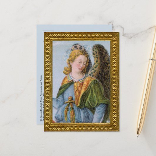 Carte Postale Saint Raphaël l'Archange (détail ; M 017) (Devant/Arrière en situation)