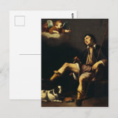 Carte Postale Saint Roch et l'Ange par Guy François (Devant / Derrière)