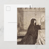 Carte Postale Saint Scholastica Patroness of school (Devant / Derrière)