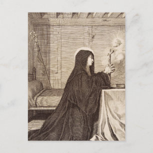 Carte Postale Saint Scholastica Patroness of school