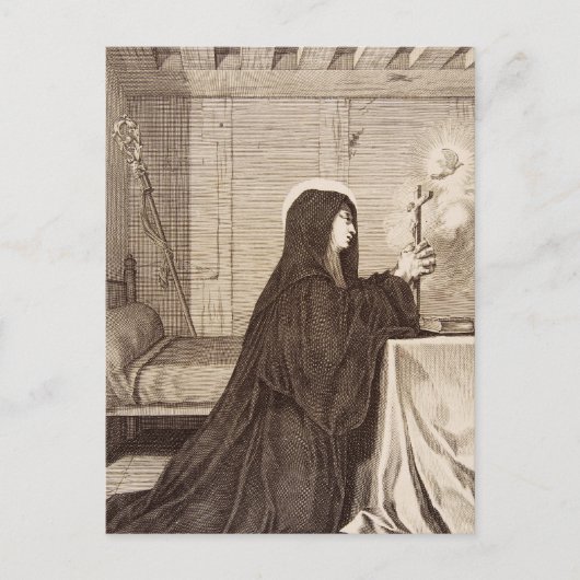 Carte Postale Saint Scholastica Patroness of school (Devant)