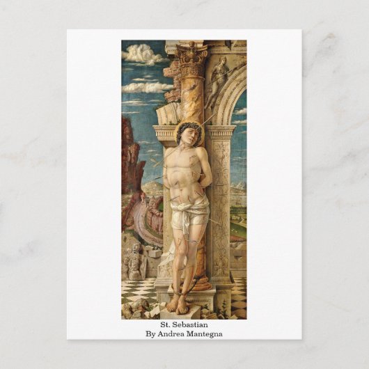 Carte Postale Saint-Sébastien Par Andrea Mantegna (Devant)