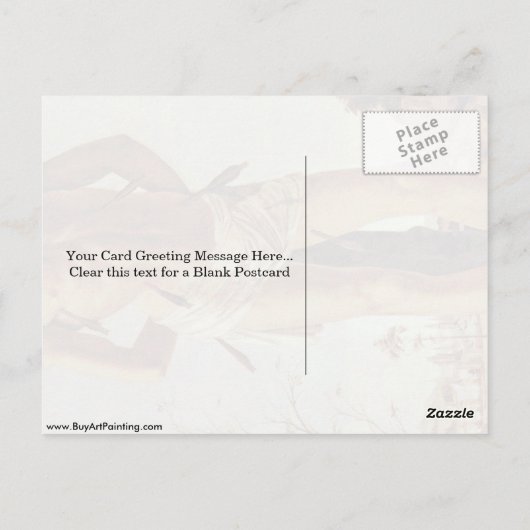 Carte Postale Saint-Sébastien Par Sandro Botticelli (Dos)