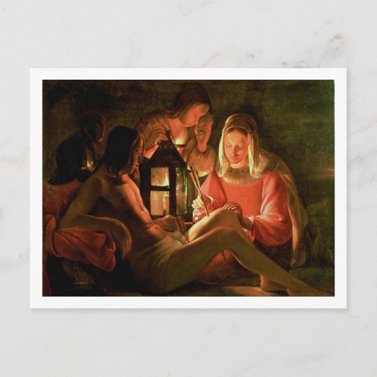 Carte Postale Saint Sébastien soigné par la Sainte-Femme (huile (Devant)