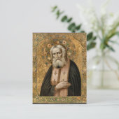 Carte Postale Saint Seraphim de l'icône orthodoxe sarov (Debout devant)