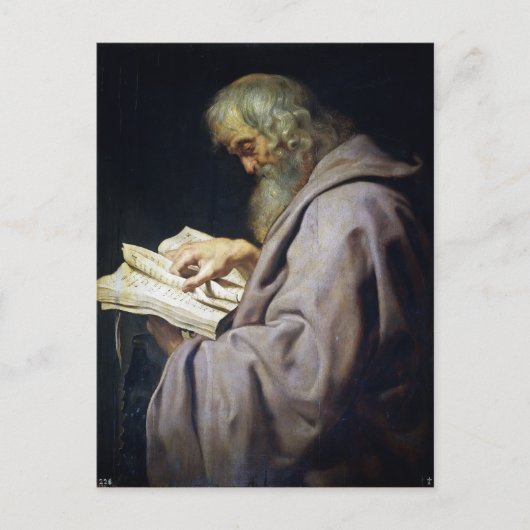 Carte Postale Saint Simon Peter Paul Rubens portrait d'huile (Devant)